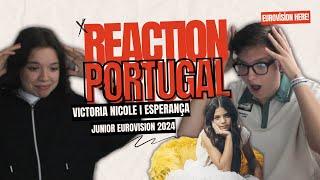 REACTION PORTUGAL I JESC 2024 I VICTORIA NICOLE - ESPERANÇA