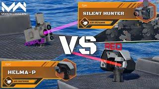 NEW! VIP Air Defense Helma-P Vs Silent Hunter! | Laser Air Defense Comparison | Modern Warships