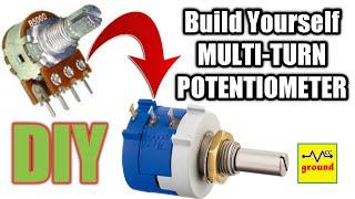 DIY Multiturn Potentiometer Build Yourself | Make Cheap Low Cost Multi-turn Potentiometer at Home