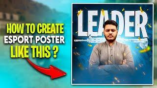 Create Amazing Esports Player Roster Poster in Adobe Photoshop | Esports poster design in Photoshop