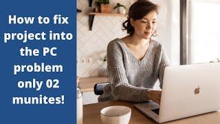 How to fix project into the pc windows 10 | Enable Project Into the PC for wireless display.