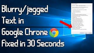 How to Fix Blurry Text in Google Chrome