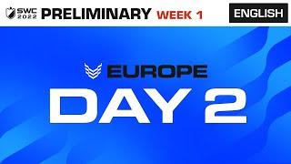 [ENGLISH] SWC2022 Europe Preliminary Day 2  | Summoners War
