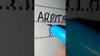 Arpita name logo // Mansi art gallery ️//Comment your name #viralvideo #shortsvideo #arpita