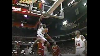 MICHAEL JORDAN Flash Dunk Rockets @ Bulls 1991