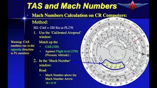 Mach number calculation on Jeppesen CR-3 and APR CR-6 navigation computers