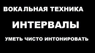 Вокальная техника. Чистое интонирование на интервалах №2