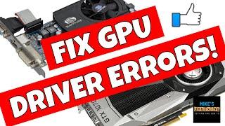 How To Fix Nvidia Geforce Driver Issues OR Solve AMD Radeon Driver Errors EASILY