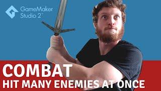 Melee Attack Multiple Enemies at Once (GameMaker Studio 2 Tutorial)