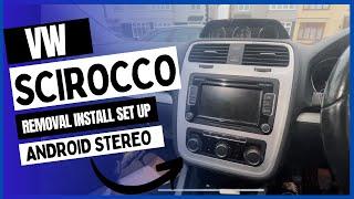 VW Scirocco Radio Removal Install Set Up Android Car Stereo Volkswagen Pluscenter