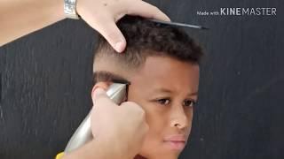 Corte masculino mid fade na slin pro li