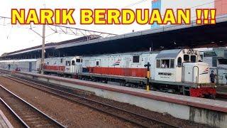 NARIK BERDUAAN !!! Kompilasi Kereta Api & Lokomotif Traksi Ganda (Bagian 2)