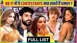 Bigg Boss 17 Contestants List | Abhishek Malhan, Manisha, Mohsin & More