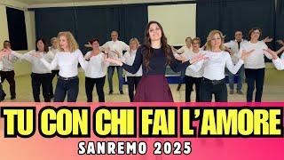 THE KOLORS - Tu Con Chi Fai L' Amore - SANREMO 2025 - Ballo di gruppo - COREOGRAFIA - Social DANCE