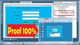 How to Create Setup File With attaching SQL Database .mdf with proof in c# windows application