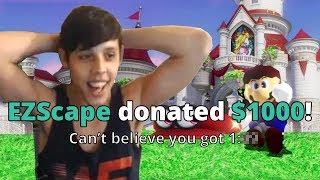 Donating the BEST Super Mario 64 Player $1000 to Speedrun Super Mario Odyssey