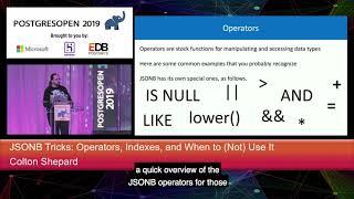 PostgresOpen 2019 JSONB Tricks