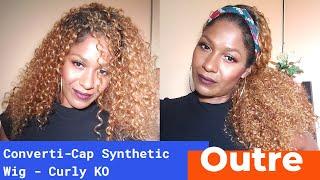 Lazy Girl Slay! Outre Converti-Cap Synthetic Wig - Curly KO - Honey Auburn 