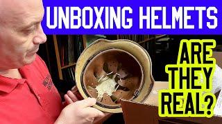 Unboxing WW2 German Helmets: M35 & M40 Military Antiques Pt. 1 of 2 | Spotting Fakes in Collectibles