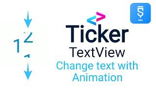 Ticker textview, Animate Textview changes, Animated Countdown text In Sketchware - DreamPLAY Dev