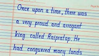 English handwriting practice for beginners || 4 line notebook writing practice || Handwriting style