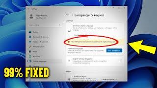 Your Windows 11 / 10 license supports only one display language - How to Fix Can't change language 