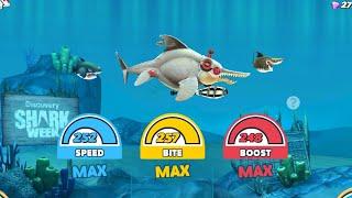 Hungry Shark World All Sharks MAX LEVEL UPGARDE