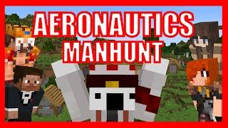 Minecraft Manhunt with the Create AERONAUTICS MOD!