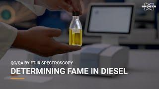 Determining FAME in (bio) diesel | FT-IR Spectroscopy |  ASTM D7371 DIN EN 14078