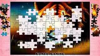 puzzle #883 gameplay || hd lion animals jigsaw puzzle || @combogaming335