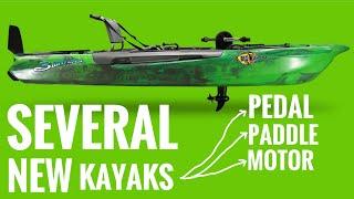 NEW Pedal Drive & Motorized Fishing Kayaks UNDER $2000: FeelFree Flash PD , BigFish 103, Jonny Boat