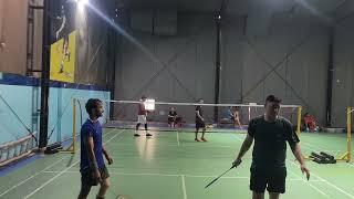 Badminton Mens Doubles Match HEMANT/AMODI VS HIMANSHU/HARSHIT #sportsmanship #attitude #shortvideo