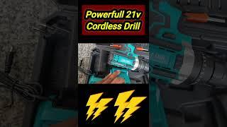 Power 21v codless Drill Machine#Codless screwdriver kit#diy#tools#powertools#drill