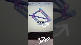 Car jack 3d modeling in #solidworks 2019 || #Animation || #shorts