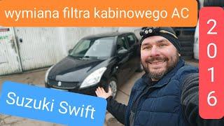 SUZUKI SWIFT filtr klimatyzacji AC [wymiana filtra]