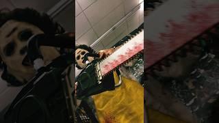 Halloween City: Leather Face “Texas Chainsaw Massacre!” #halloween #animatronic  #short #jumpscare