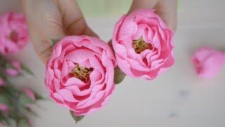 DIY Crepe paper peonies / Tsvoric