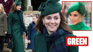 This Is How You Wear Green! Meghan SEETHING Over Princess Catherine's Stunning Christmas Day Outfit