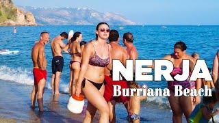 NERJA SPAIN Beach Walk in September 2021- Playa de Burriana [4K]