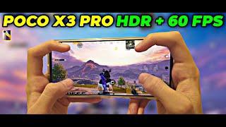 POCO X3 PRO HDR + 60 FPS PUBG TEST  WITH FPS METER  POCO X3 PRO HDR + 60 FPS PUBG MOBİLE 