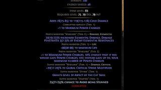 [Path of Exile] Crafting +2 Power Charge Blizzard Crown