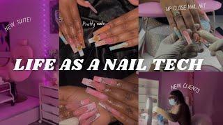 Come to work with me🩷Vlog + new suite, nail art and new clients ! | life as a nail tech 🩷