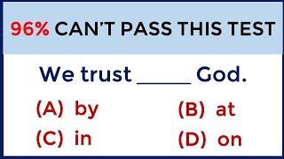 English Grammar Test ️ If you pass this test, your English is fantastic!