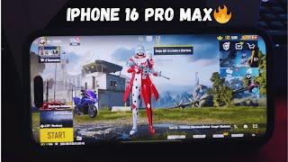 iPhone 16 Pro Max Pubg Test Handcam  - Graphics Test.! Apple Bionic A18 Pro.!