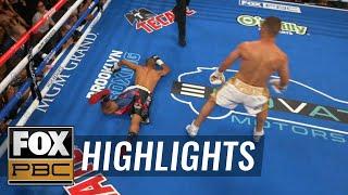 Sergey Lipinets defeats Jayar Inson by TKO with savage left hook | HIGHLIGHTS | PBC ON FOX