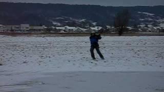 Snowkiting Aeros Gyro.AVI