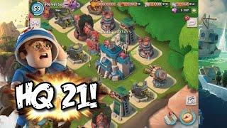 Boom Beach - "HEADQUARTERS LEVEL 21" / "HQ 21": UPDATE COMPLETED! - New Boom Beach Update