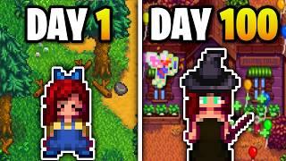 I Played 100 Days of Stardew Valley as a WITCH