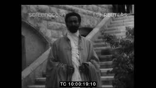 Haile Selassie In Jerusalem, Palestine After Escaping The Invasion Of Fascist Italy | May 1936