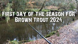 Brown Trout fishing with Lures, Opening day of the season